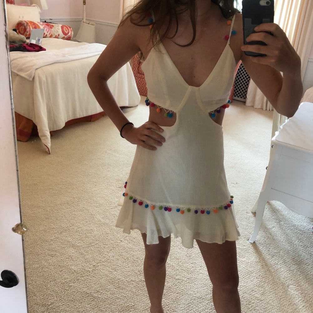 MAJORELLE Capsize Dress in Ivory - Picture 3 of 5